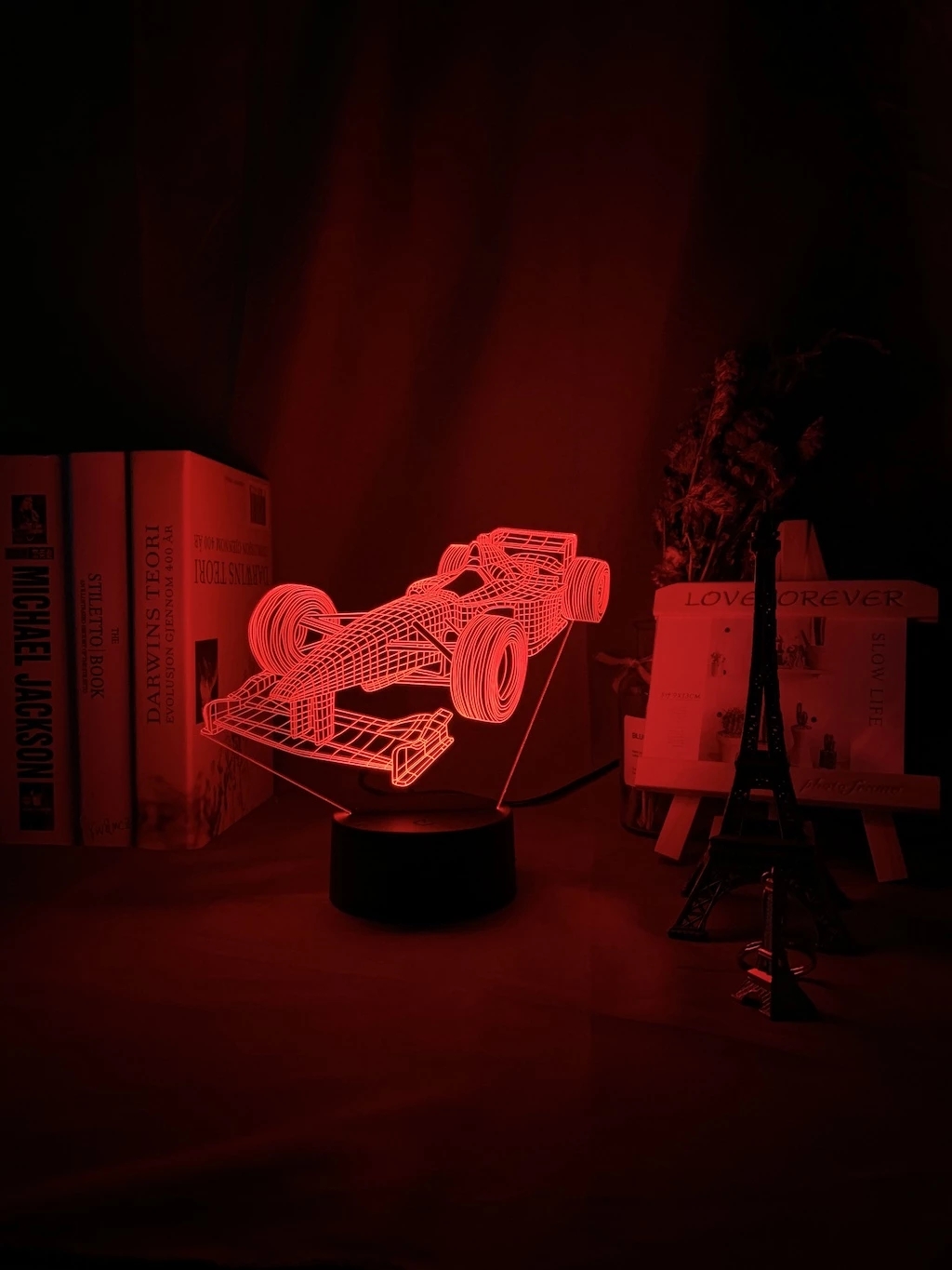 F1 Formula 1 Racing Car 3d Ill - огляд і ціна Floating Nightstand With Led Light
