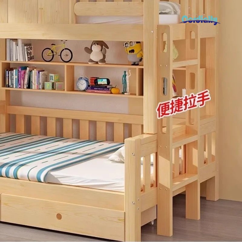 150x200cm King Size Kids Bed S - огляд і ціна Bunk Bed With Stairs And Slide